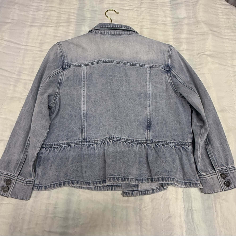 KanCan Denim Peplum Jacket Small Fit! - Picture 3 of 7